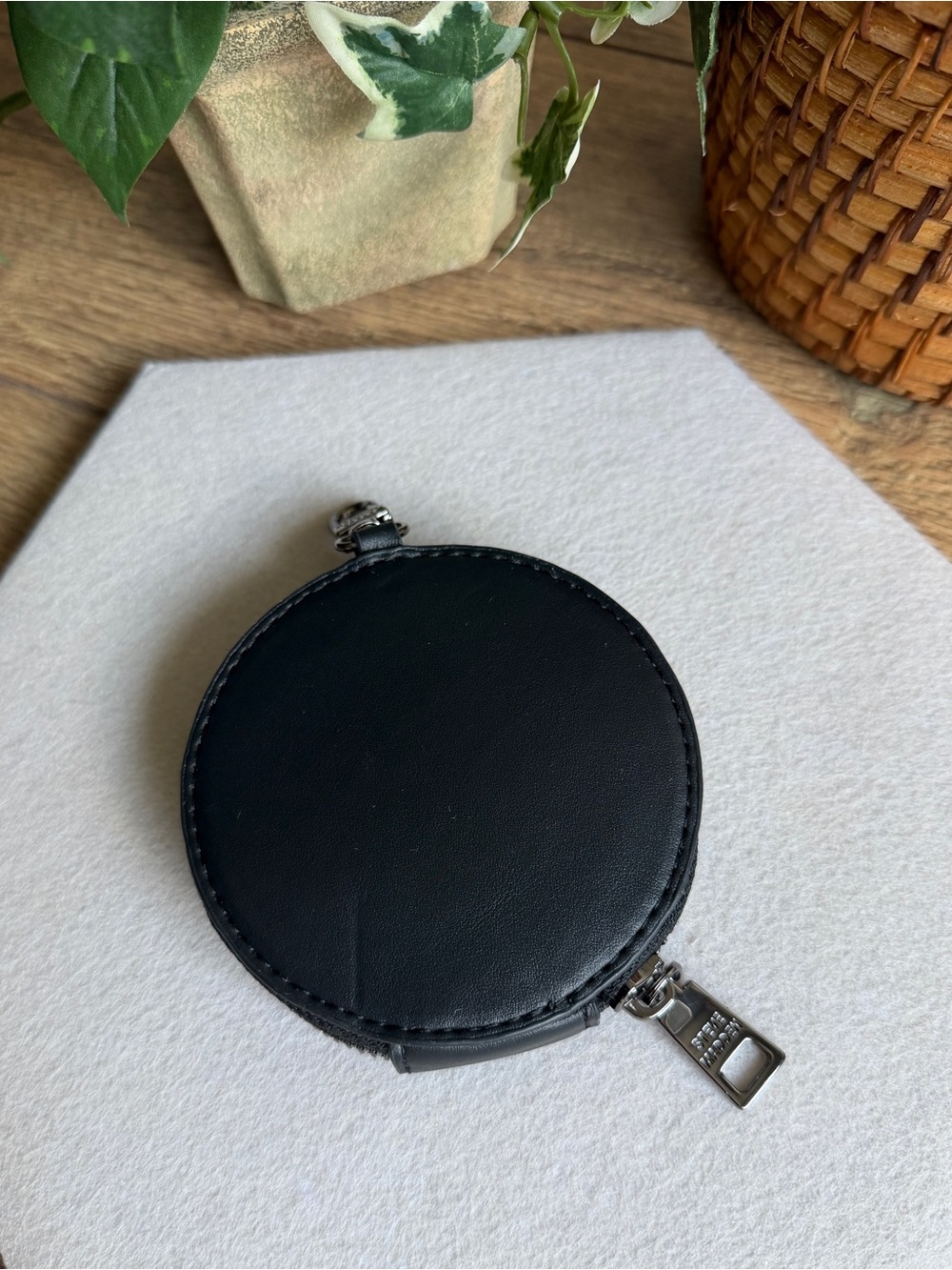 Steve Madden Black VL Detachable Coin Purse - Unisex, Steve Madden Accy